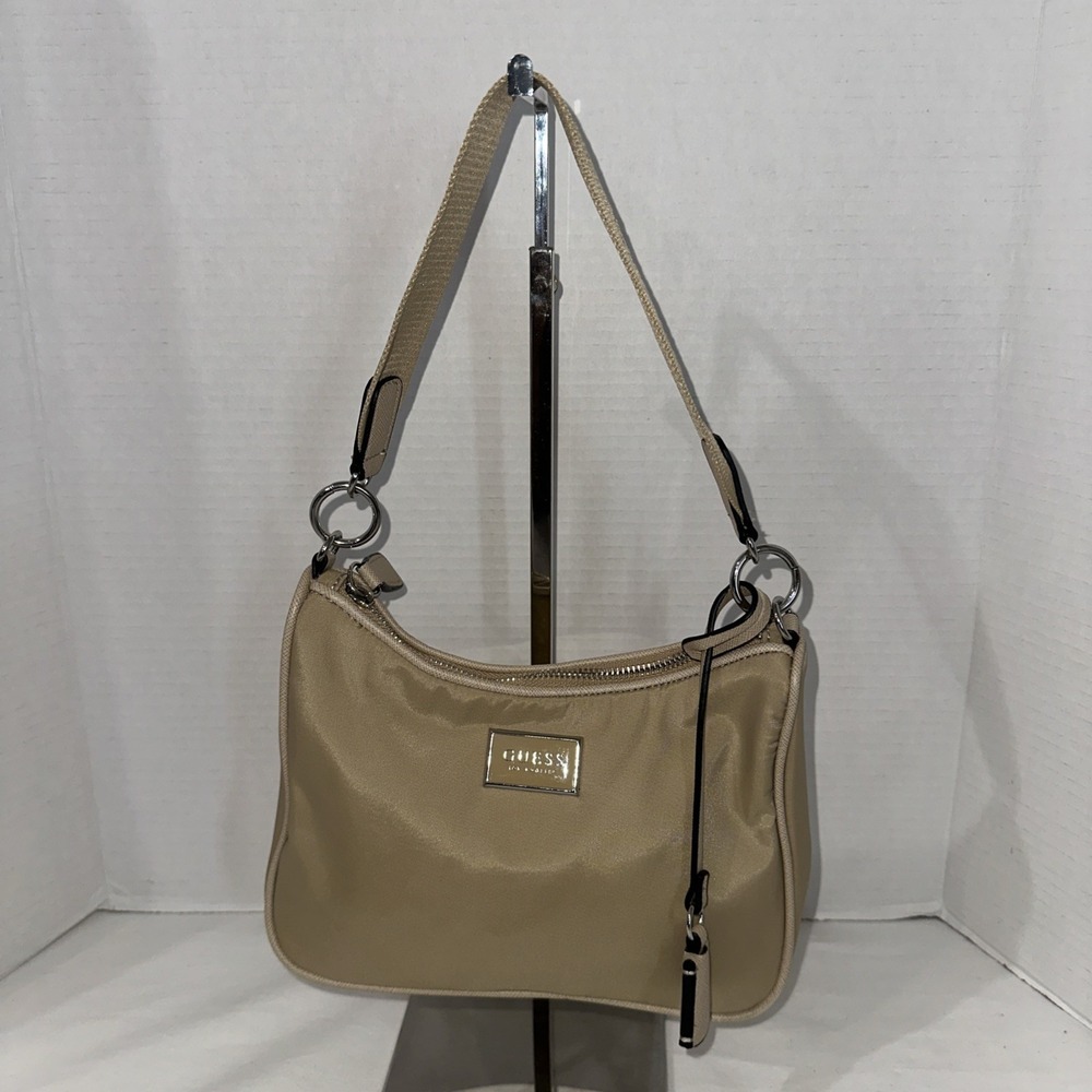 Guess Women's Aretha Beige Small Shoulder Bag Purse